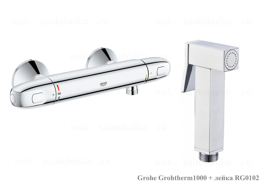Гигиенический душ с термостатом Grohtherm 1000 RG0102